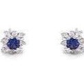 Sterling Silver Anastasia Color Earrings