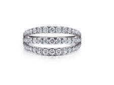 3 Row Diamond Ring