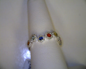 Multi-Colored Sapphire Ring