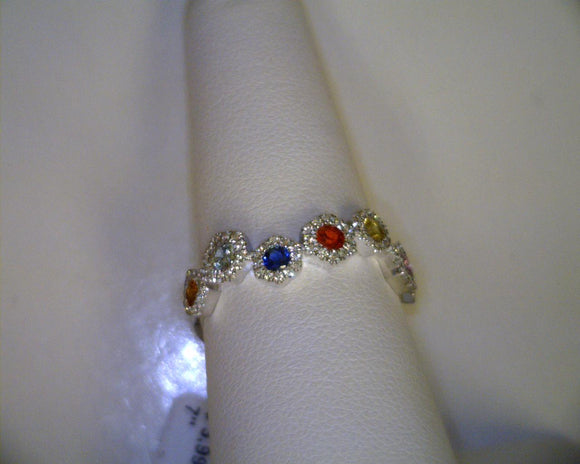 Multi-Colored Sapphire Ring