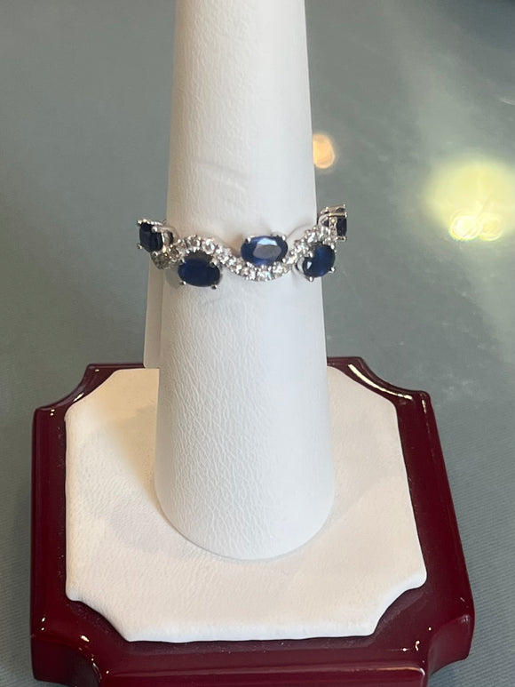 Sapphire and Diamond Ring