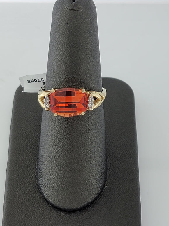 14ky Orange Stone Ring