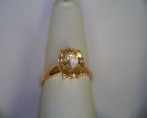 Rose Gold Oval Morganite