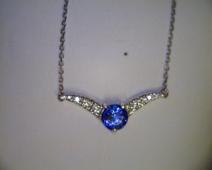 Tanzanite Diamond Necklace