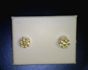 Diamond Cluster Studs