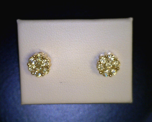 Diamond Cluster Studs