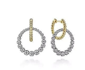 Two-Toned Bujukan Diamond Hoops