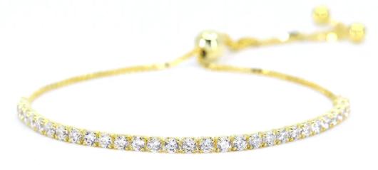 Yellow Crystalline Bolo Tennis Bracelet