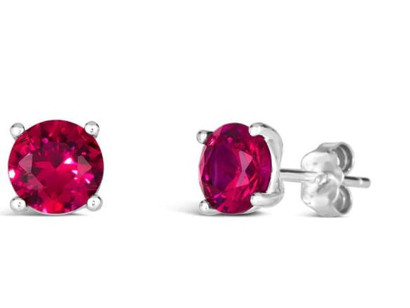 Anastasia 80 Garnet Martini Studs