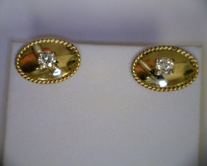 Diamond Cuff Links