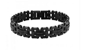 Gents Black Stainless Steel Bracelet