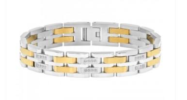 Stainless Steel Yellow Gents Bracelet