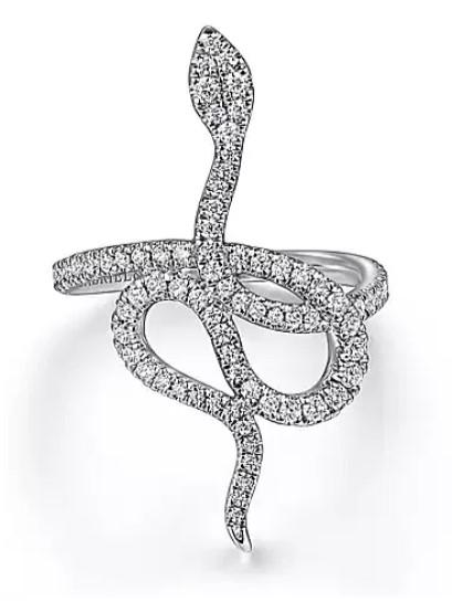 Diamond Kaslique Snake Ring