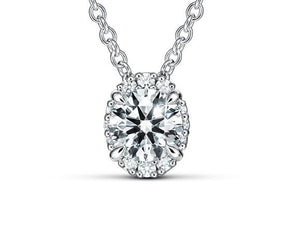 Diamond Ellispe Necklace