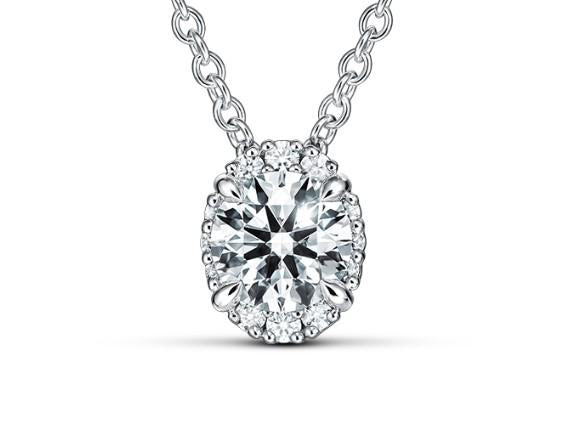 Diamond Ellispe Necklace