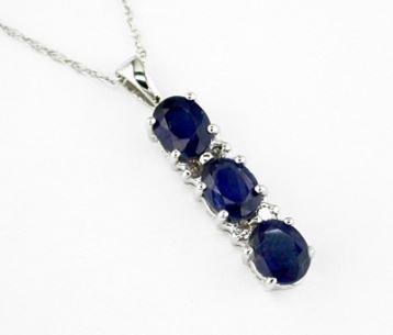 Sapphire and Diamond Pendant