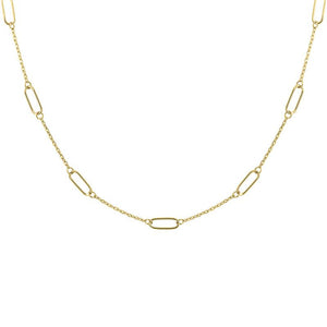 Open Link Cable Station Necklace