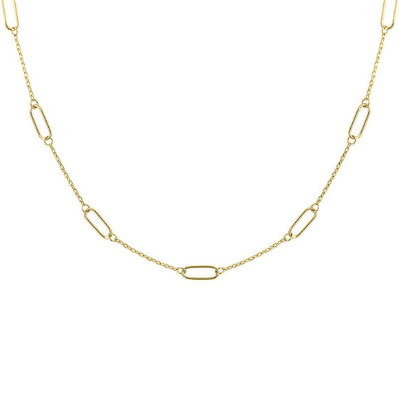 Open Link Cable Station Necklace