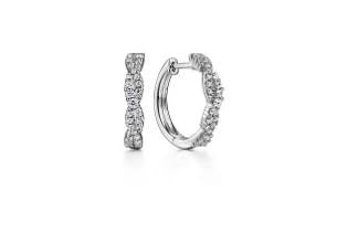 Diamond Hoop Earring