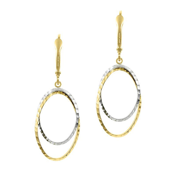 Open Oval Drop Earrings