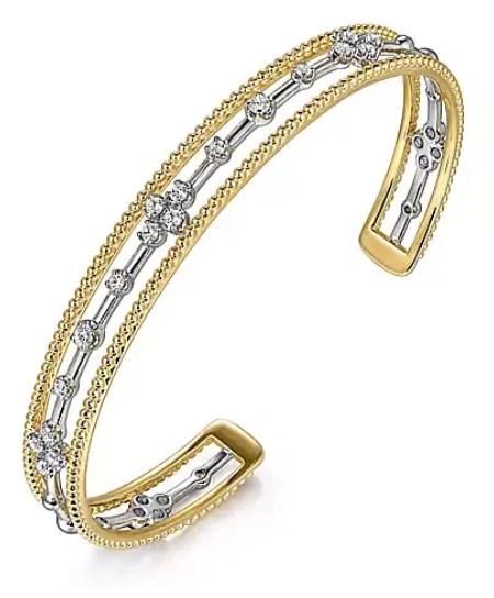 Diamond Bujukan Bangle Cuff Bracelet