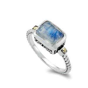 Silver Moonstone Ring