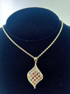 Diamond Multicolor Pendant