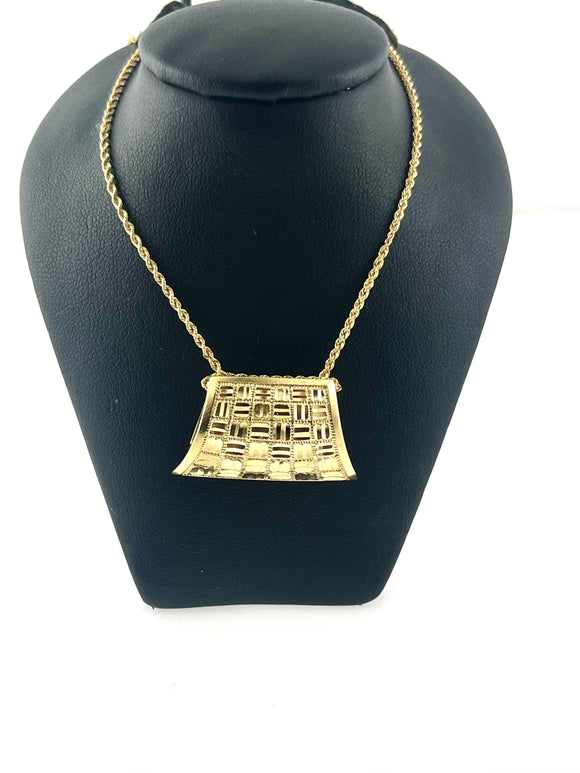 14ky Trapezoid Necklace