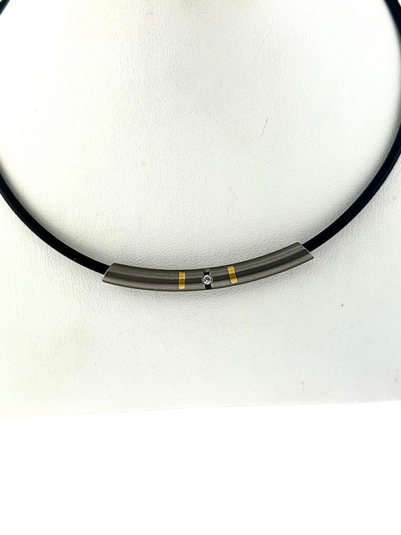 Titanium Diamond Necklace