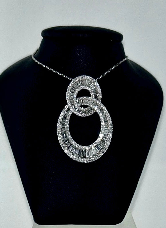 Baguette Diamond Pendant