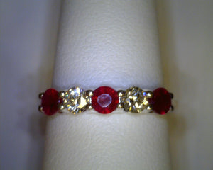 Ruby and Diamond Band