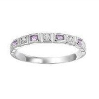 Alexandrite and Diamond Band