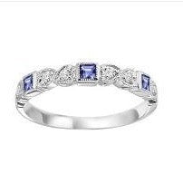 Sapphire and Diamond Band