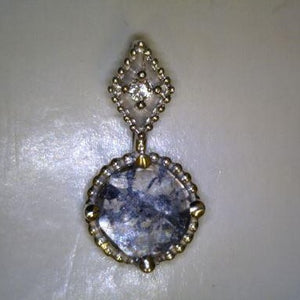 Salt and Pepper Diamond Pendant