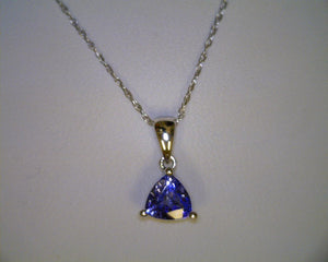 Trillion Tanzanite Pendant