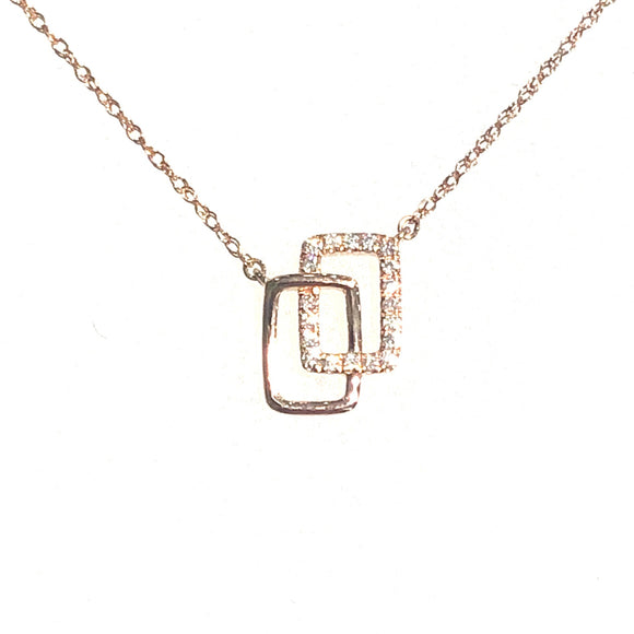 Double Rectangle Necklace