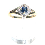 Sapphire Split Shank Ring