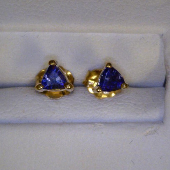 Tanzanite Stud Earrings