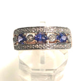Tanzanite and Diamond Band