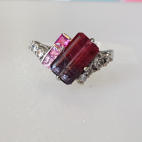 Bi-Color Tourmaline Ring