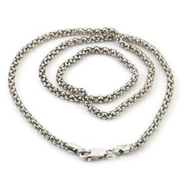 Sterling Silver Popcorn Chain