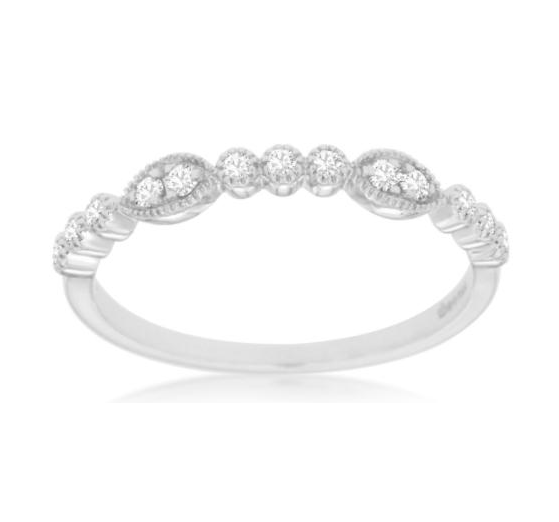 Diamond Band with Marquise Shape