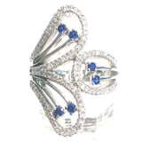 Sapphire Paisley Ring