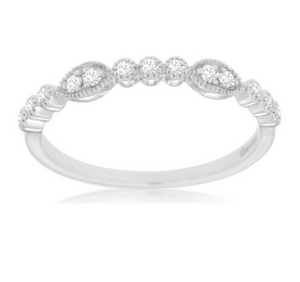 Diamond Marquise Shaped Band