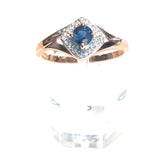 Sapphire Split Shank Ring