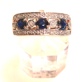 Sapphire and Diamond Band