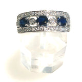 Sapphire and Diamond Band