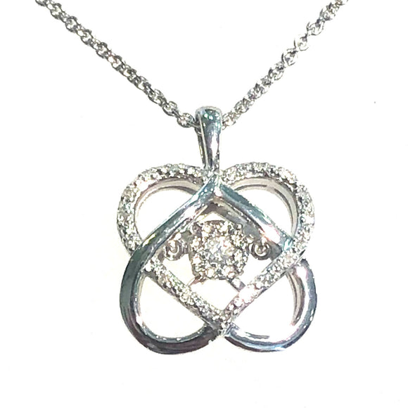 Love's Crossing Diamond Pendant