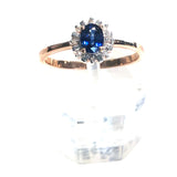 Sapphire Halo Ring