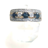 Sapphire and Diamond Band